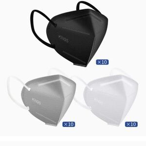 ApePal 30PCS 5-Layer Disposable KN95 Face Masks Wide Elastic Ear Loops Masks